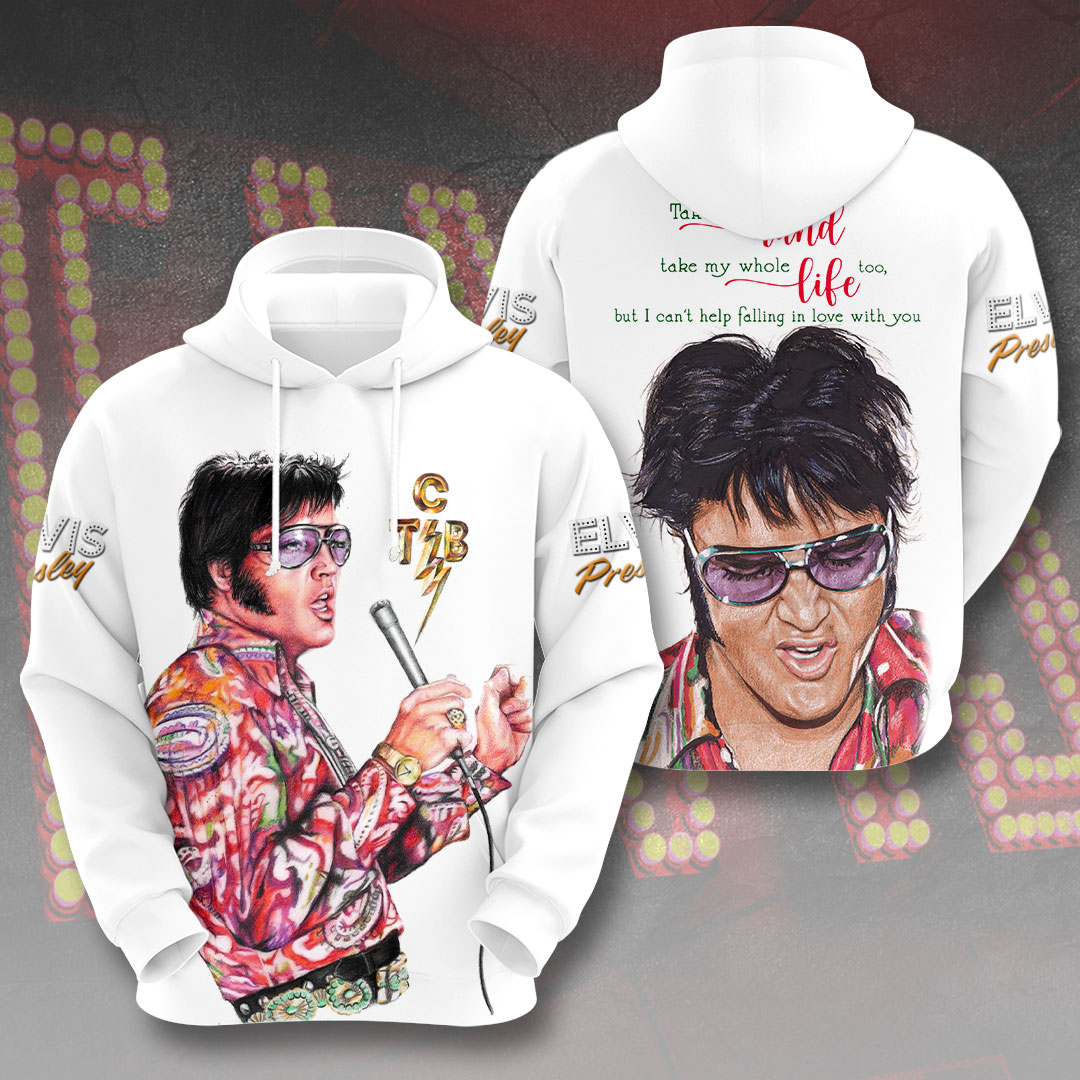 Elvis Presley Music Melancholy Blues Hoodie