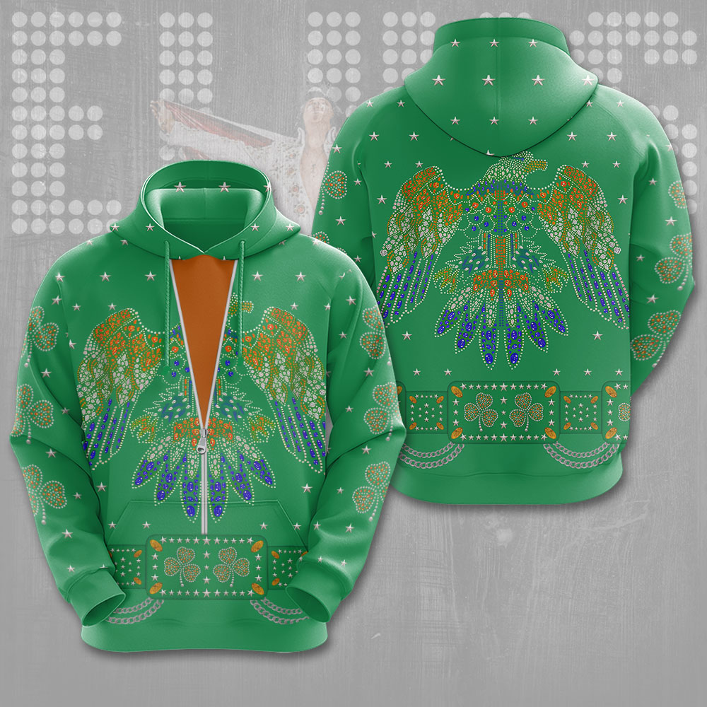 Elvis Presley X St. PatrickS Day Music Suspicious Minds Hoodie