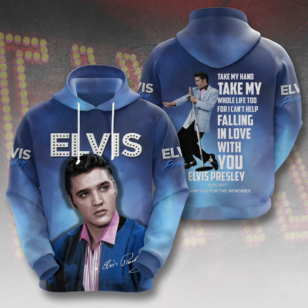 Elvis Presley Music Leather Outfihoodie