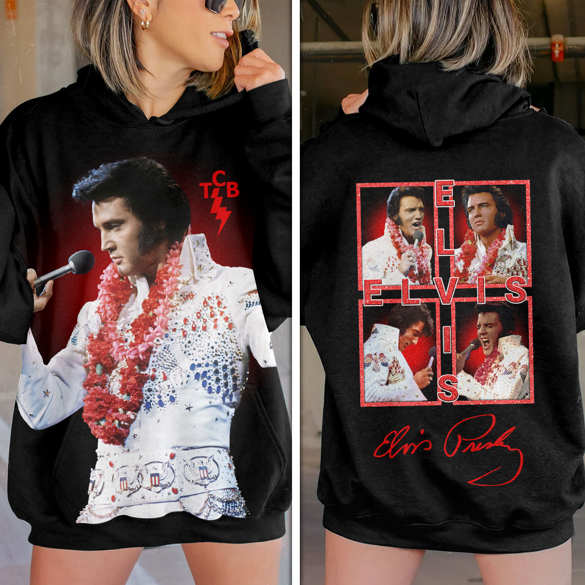 Elvis Presley Music Graceland Mansion Hoodie