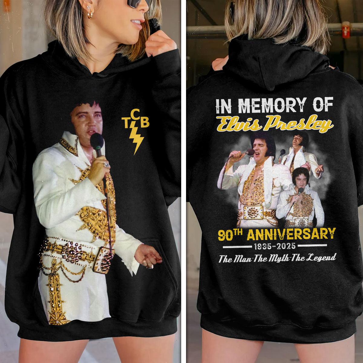 Elvis Presley Music 1954 Appearance Hoodie