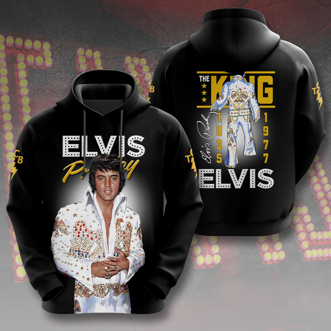 Elvis Presley Music Singles Hoodie