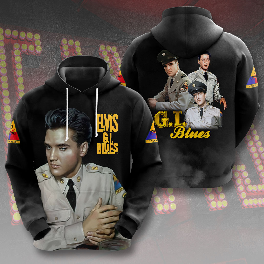 Elvis Presley Music Sideburns Hoodie