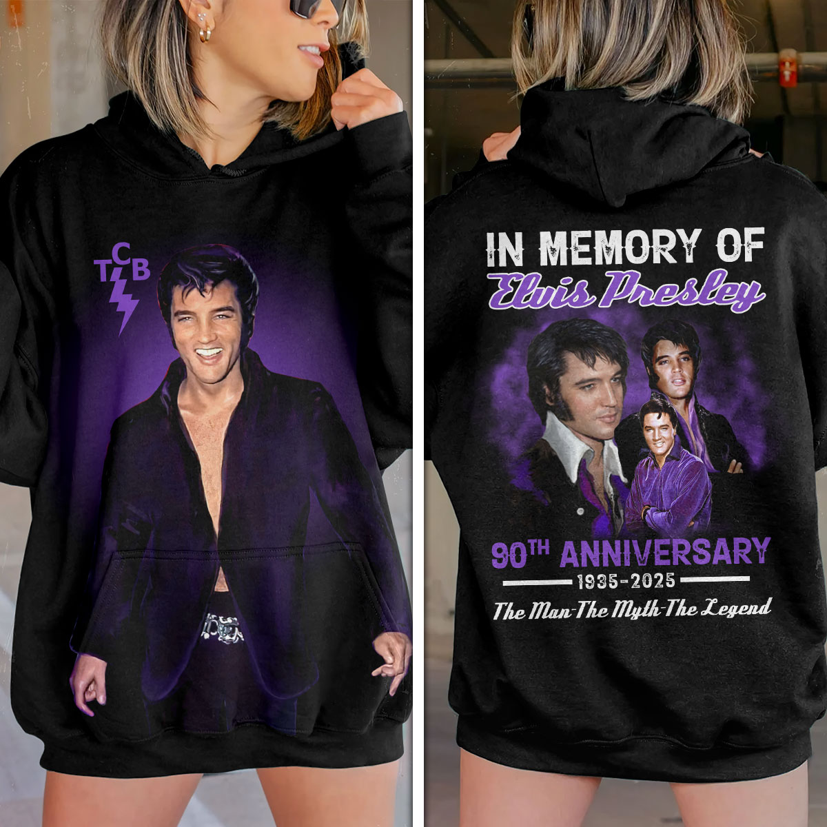 Elvis Presley Music 1955 Sun Sessions Hoodie