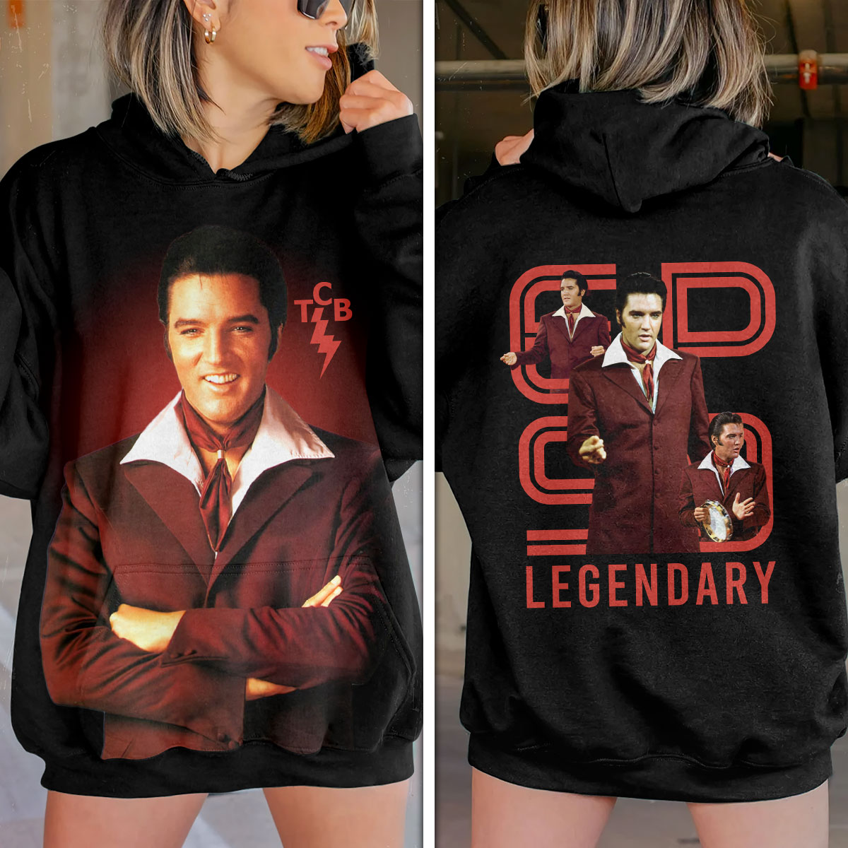 Elvis Presley Vintage Viva Las Vegas Hoodie
