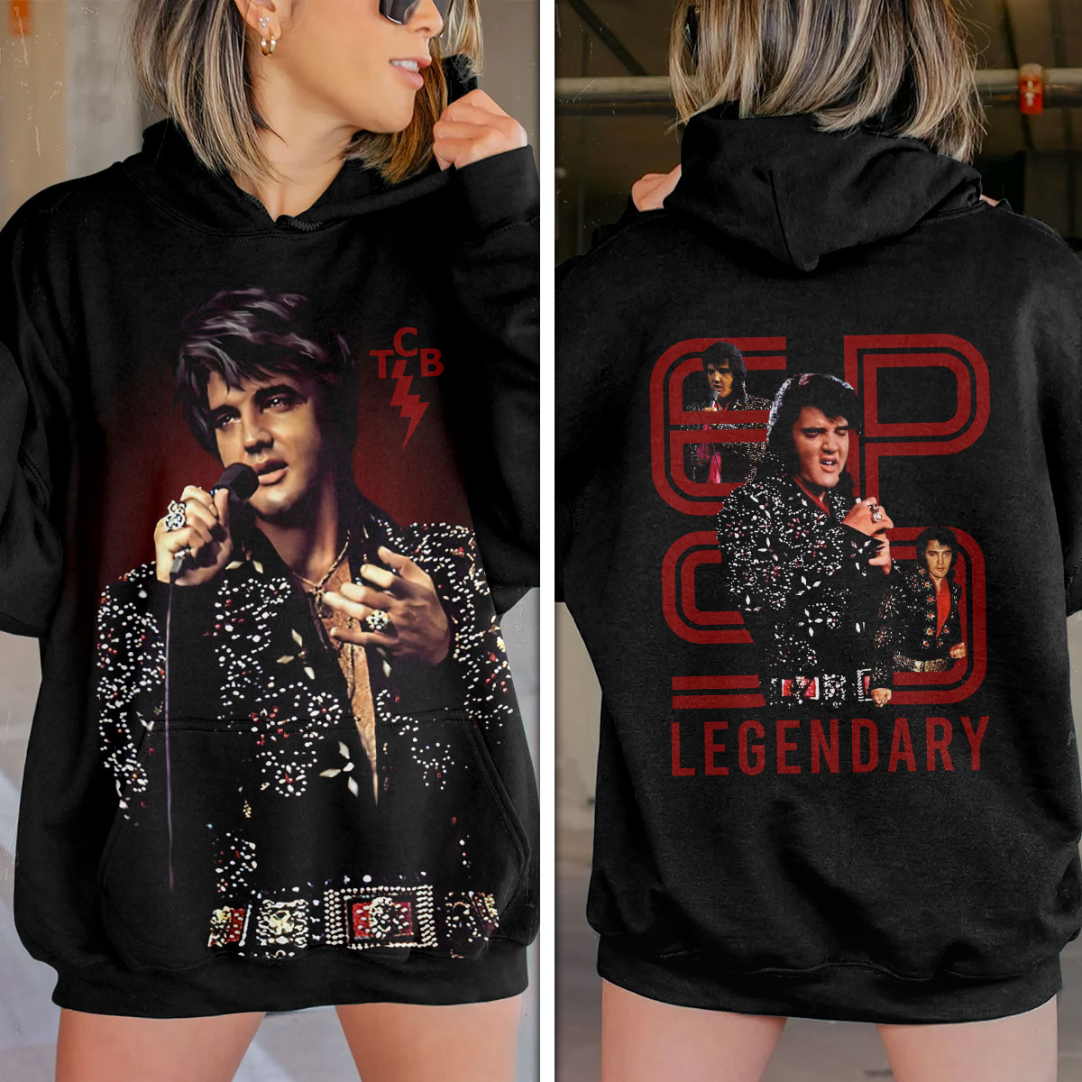 Elvis Presley Vintage Las Vegas Hoodie