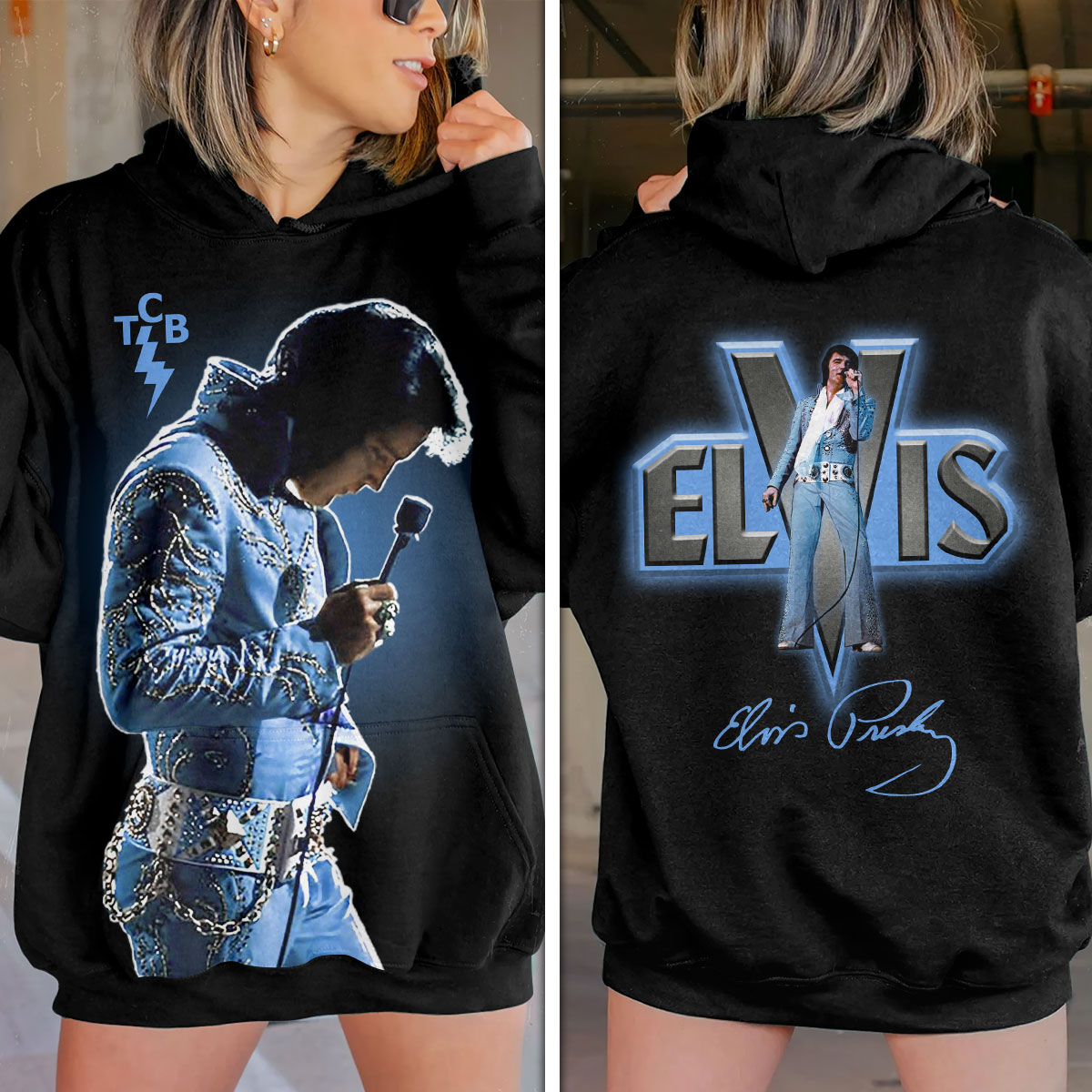 Elvis Presley Vintage All Shook Up Hoodie