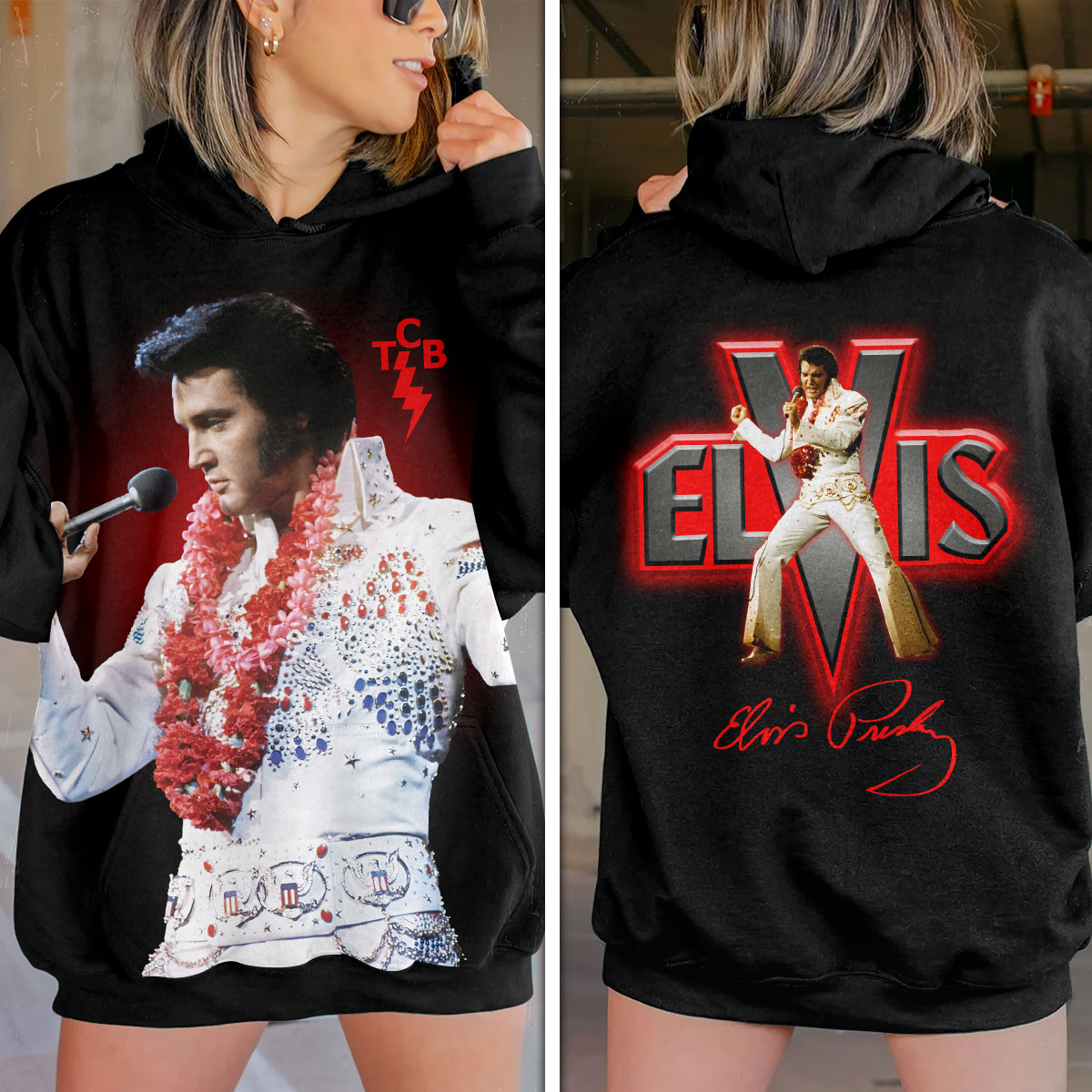 Elvis Presley Vintage Suspicious Minds Hoodie