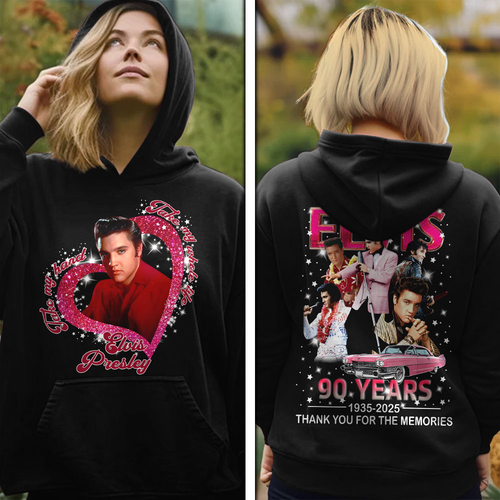 Elvis Presley Vintage Rca Records Hoodie