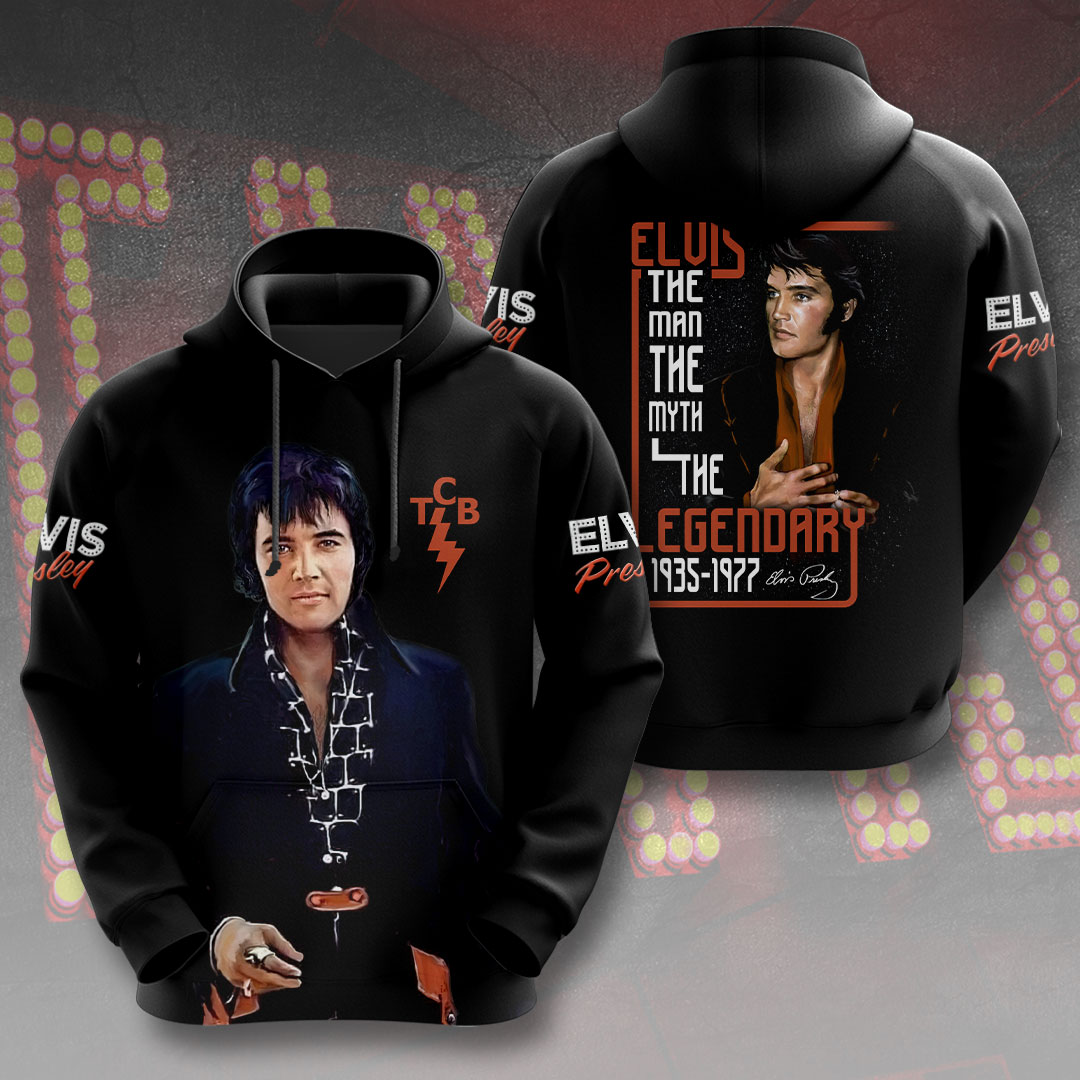 Elvis Presley Vintage Rhinestones Hoodie