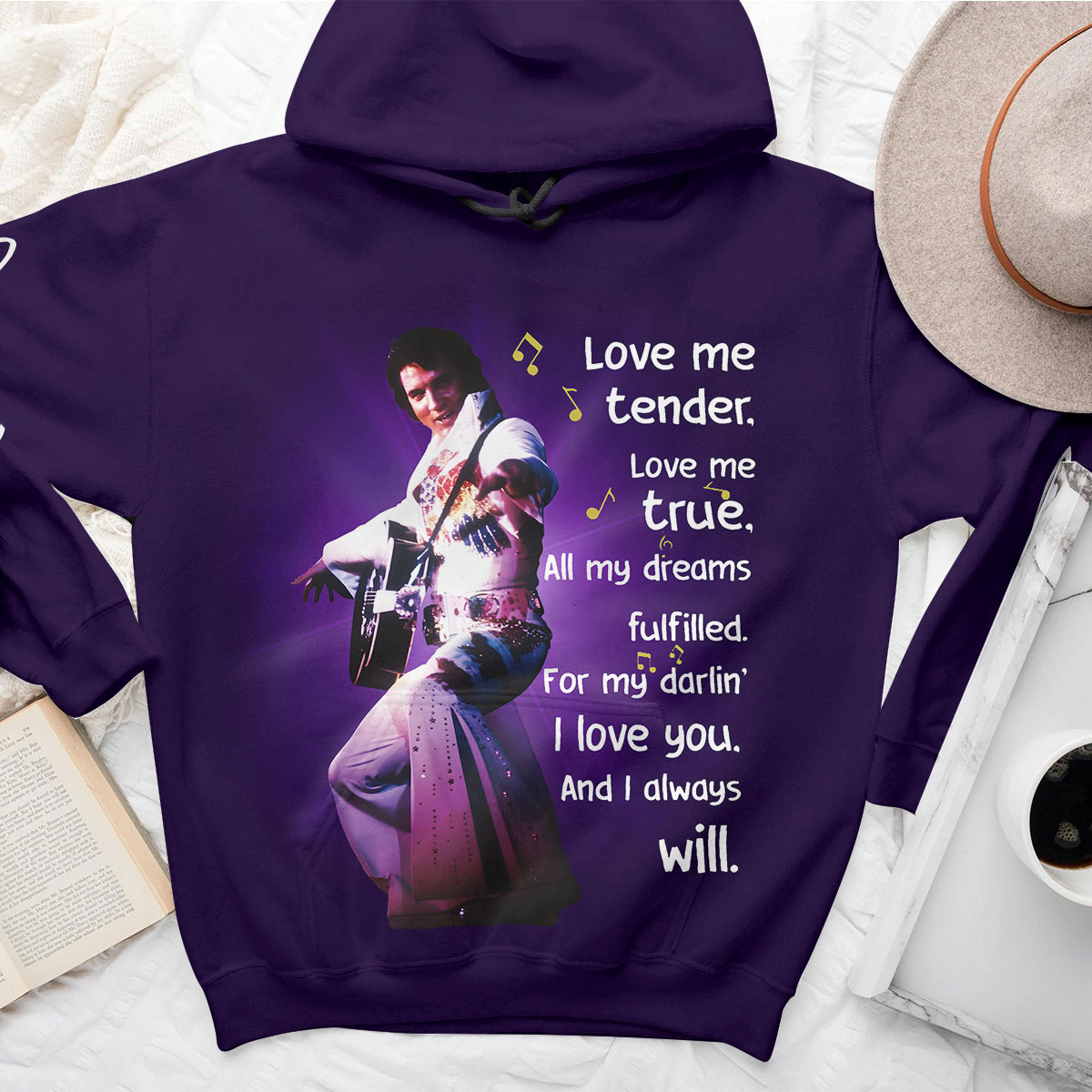 Elvis Presley Vintage Leather Outfihoodie