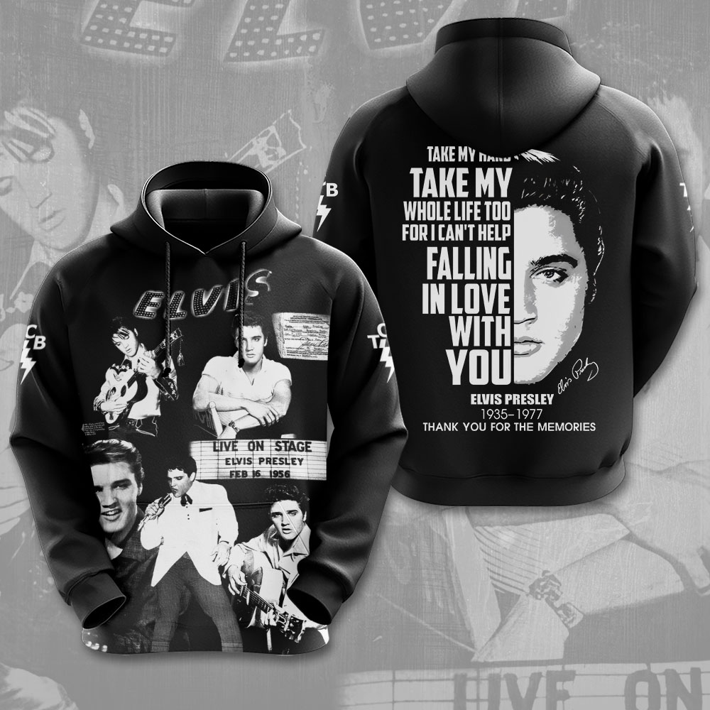 Elvis Presley Vintage Narration Hoodie