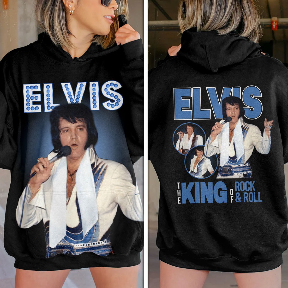 Elvis Presley Vintage 1954 Appearance Hoodie