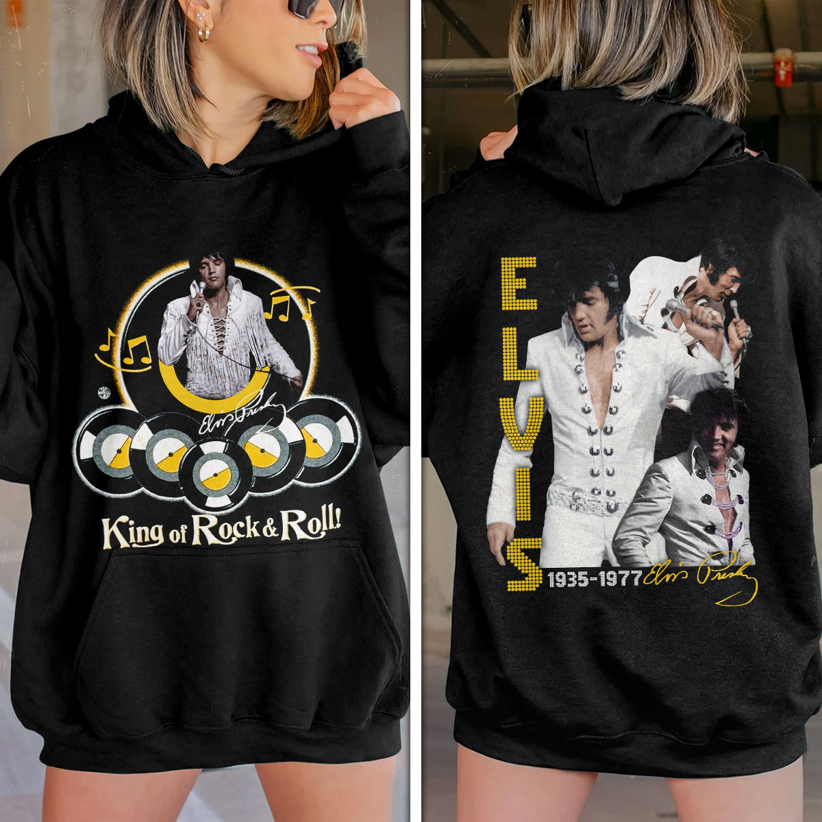 Elvis Presley Vintage Country Influence Hoodie