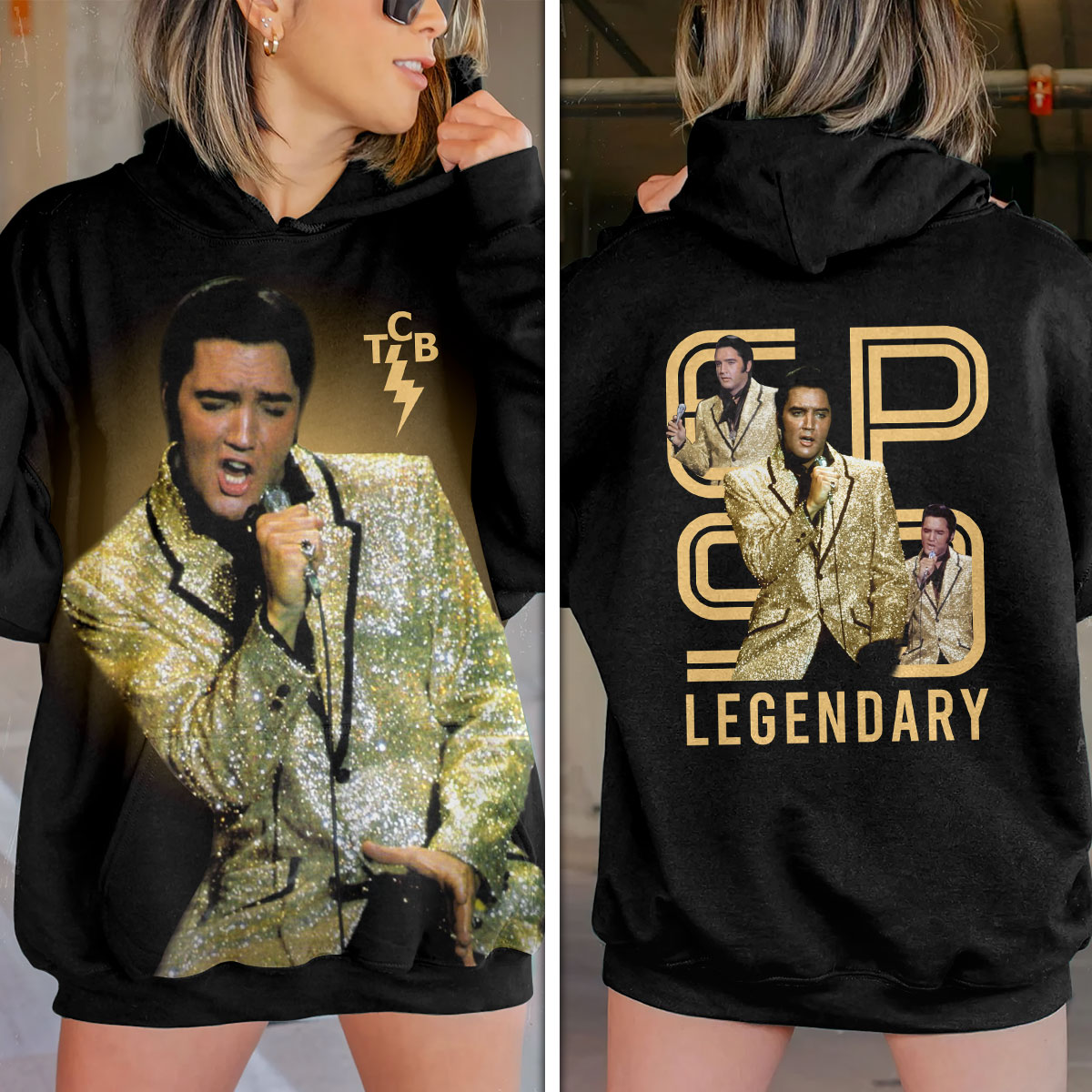 Elvis Presley Vintage Las Vegas Residency Hoodie