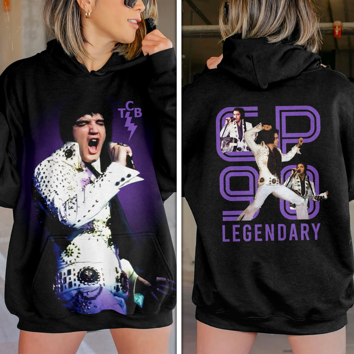 Elvis Presley Vintage 1955 Sun Sessions Hoodie