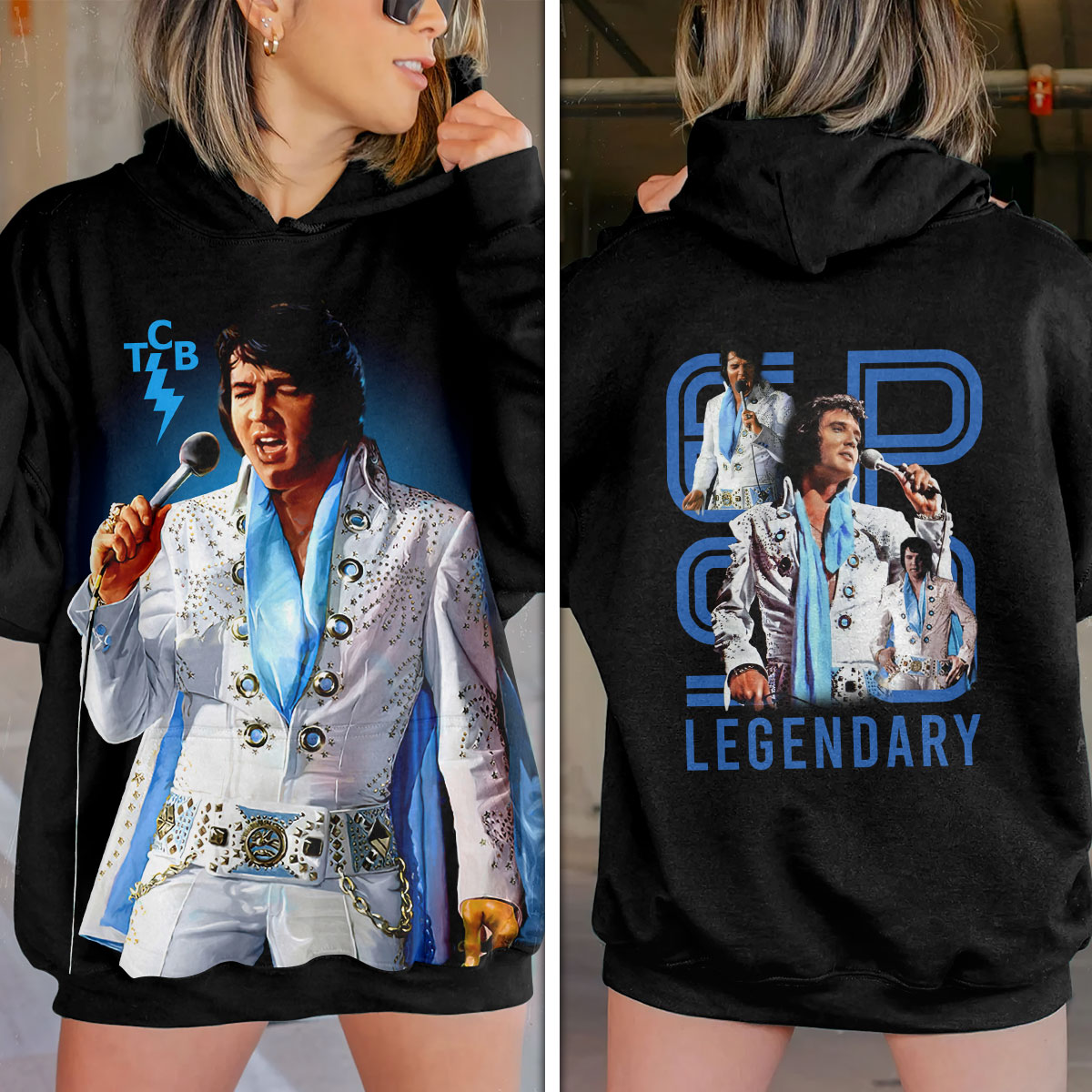 Elvis Presley Vintage Platinum Album Hoodie