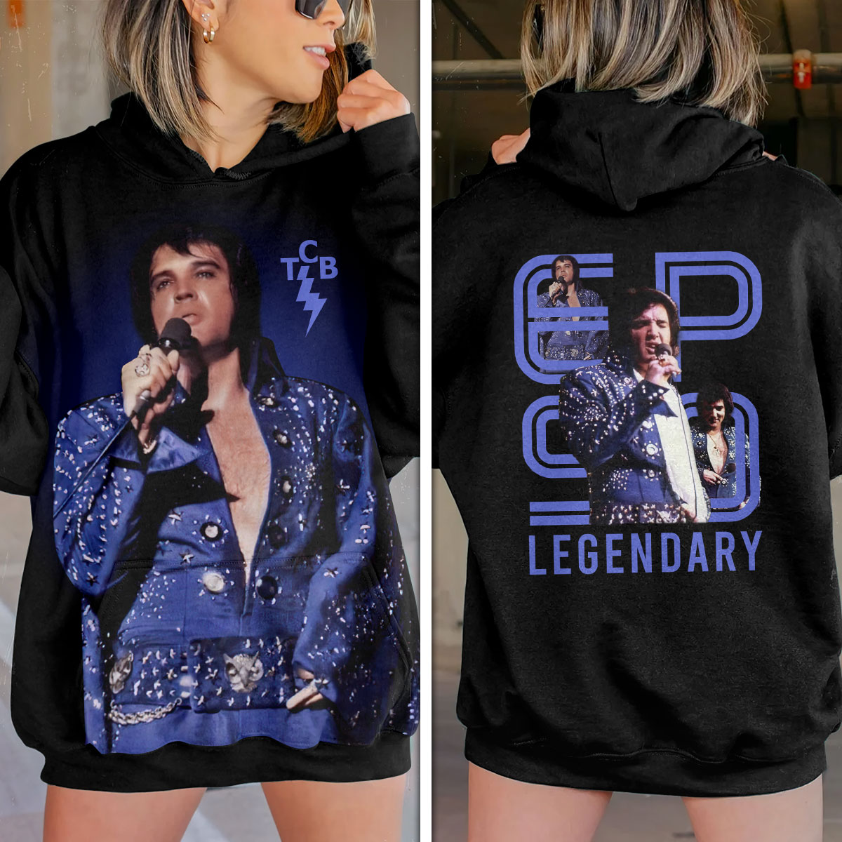 Elvis Presley Vintage Graceland Vaulhoodie