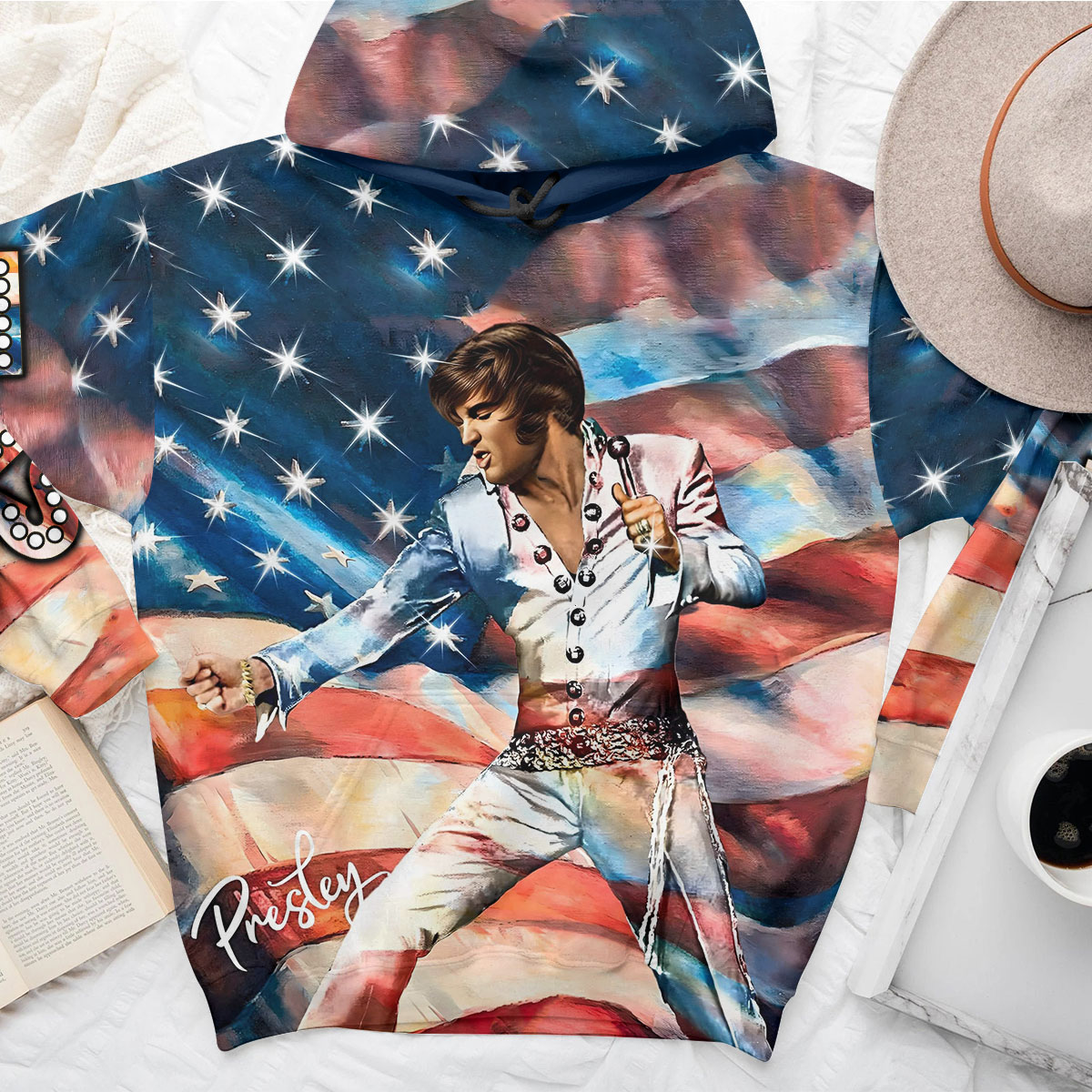 Elvis Presley 1935-1977 Movie Star Hoodie