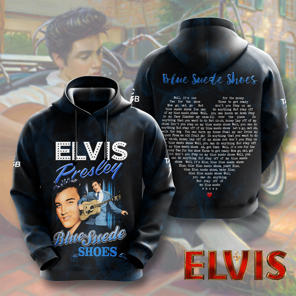 Elvis Presley 1935-1977 Blue Moon Hoodie