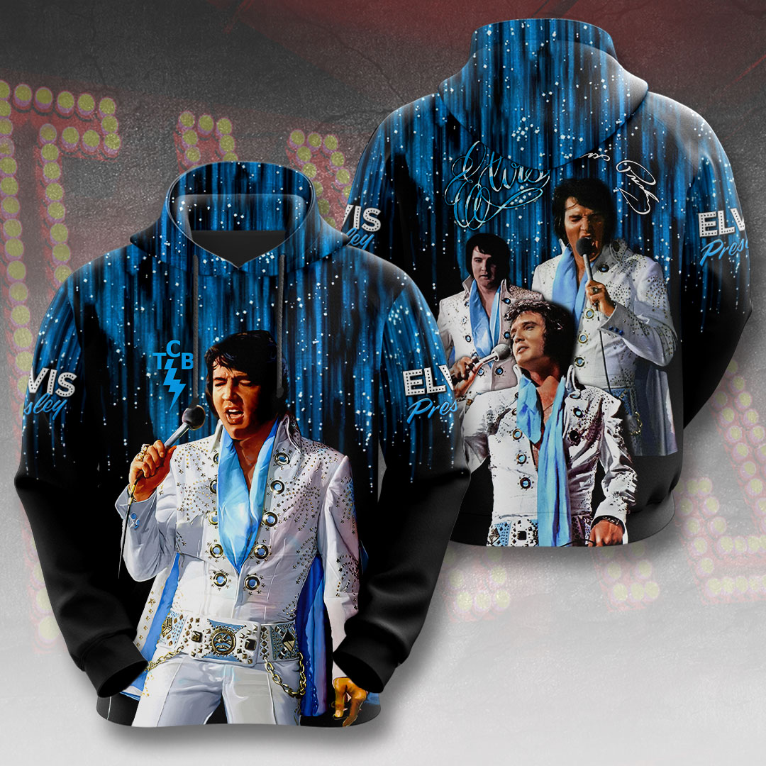 Elvis Presley 1935-1977 King Of Rock And Roll Hoodie