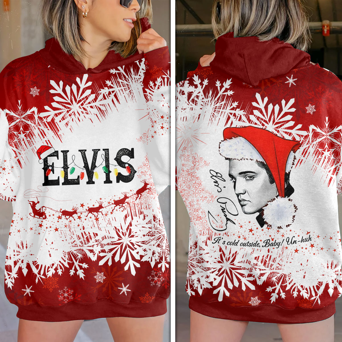 Elvis Presley 1935-1977 Diamond Hoodie