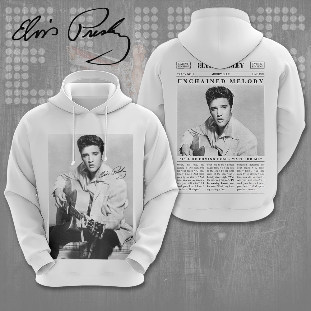 Elvis Presley Retro Golden Records Hoodie