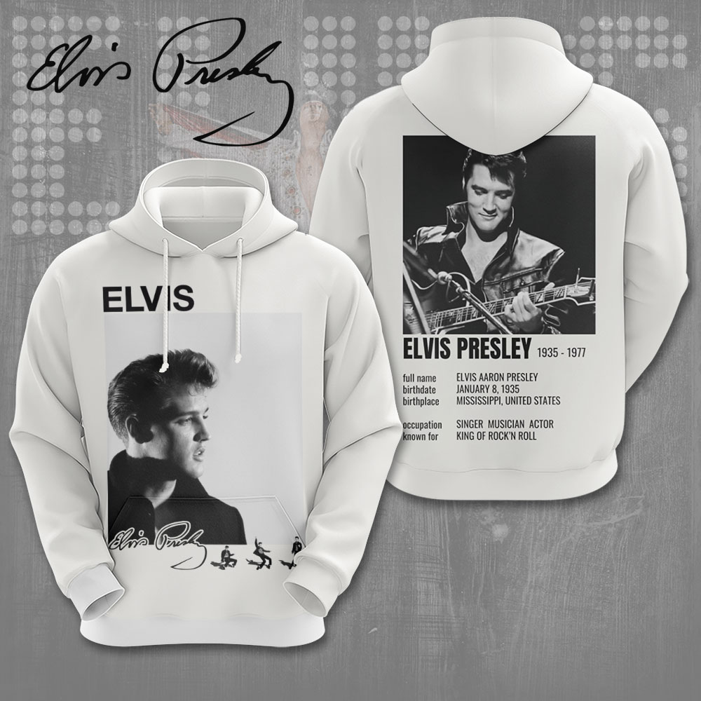 Elvis Presley Retro Melancholy Blues Hoodie