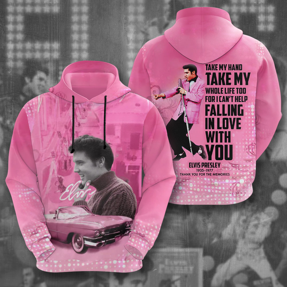 Elvis Presley Retro Burning Love Hoodie