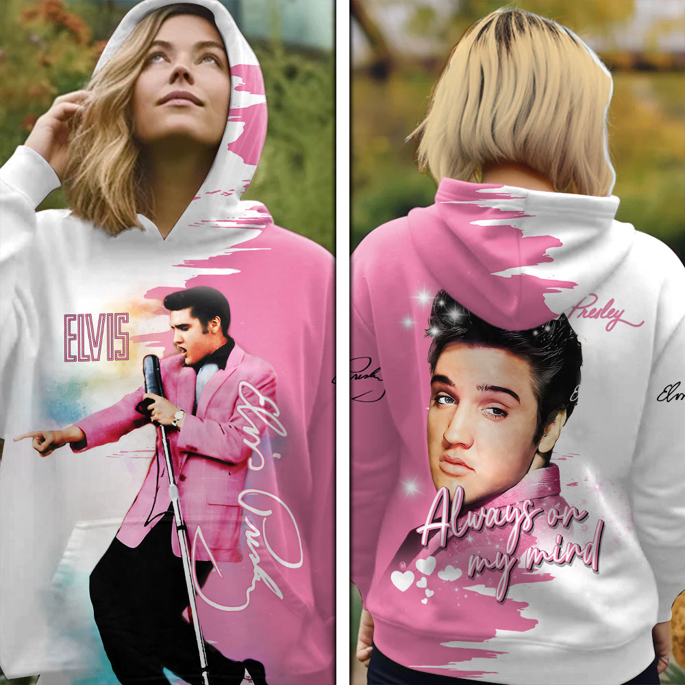Elvis Presley Retro Gospel Singing Hoodie