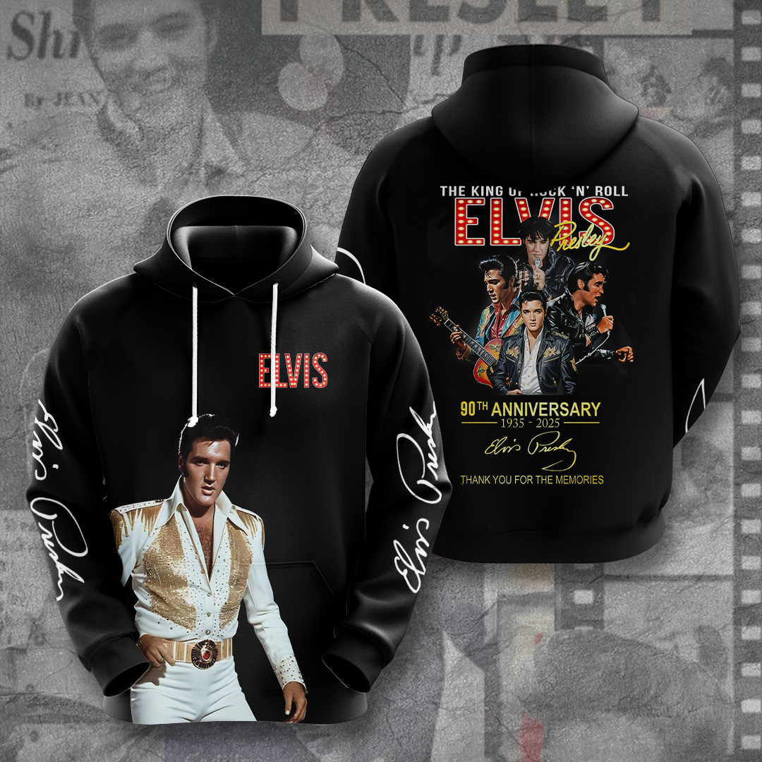 Elvis Presley Retro Memphis Hoodie