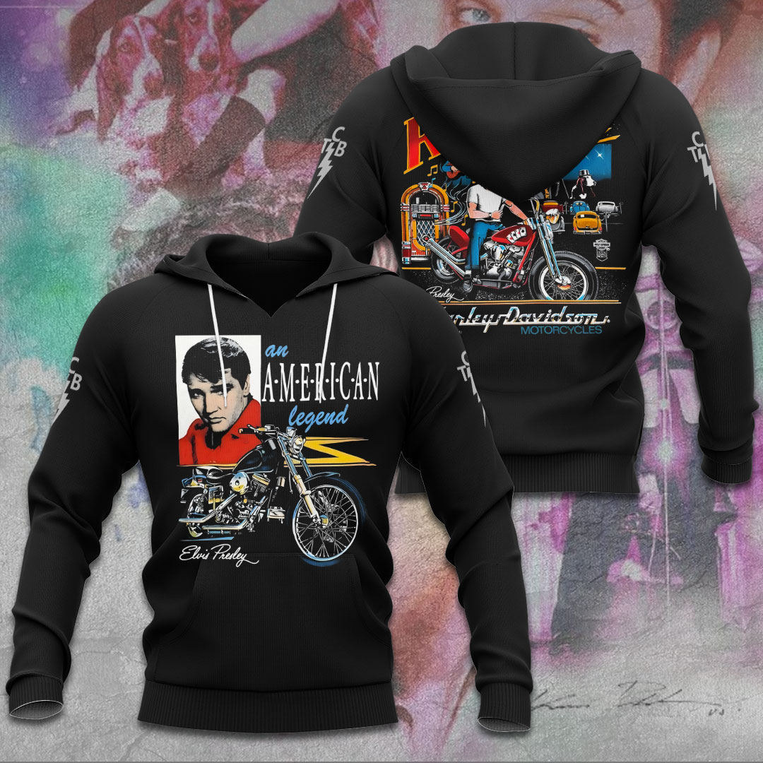Elvis Presley Retro Graceland Mansion Hoodie