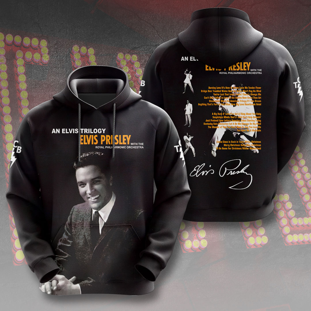 Elvis Presley Retro Studio Portraits Hoodie