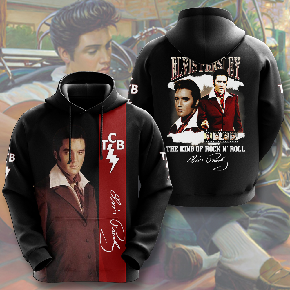Elvis Presley Retro Rhinestones Hoodie