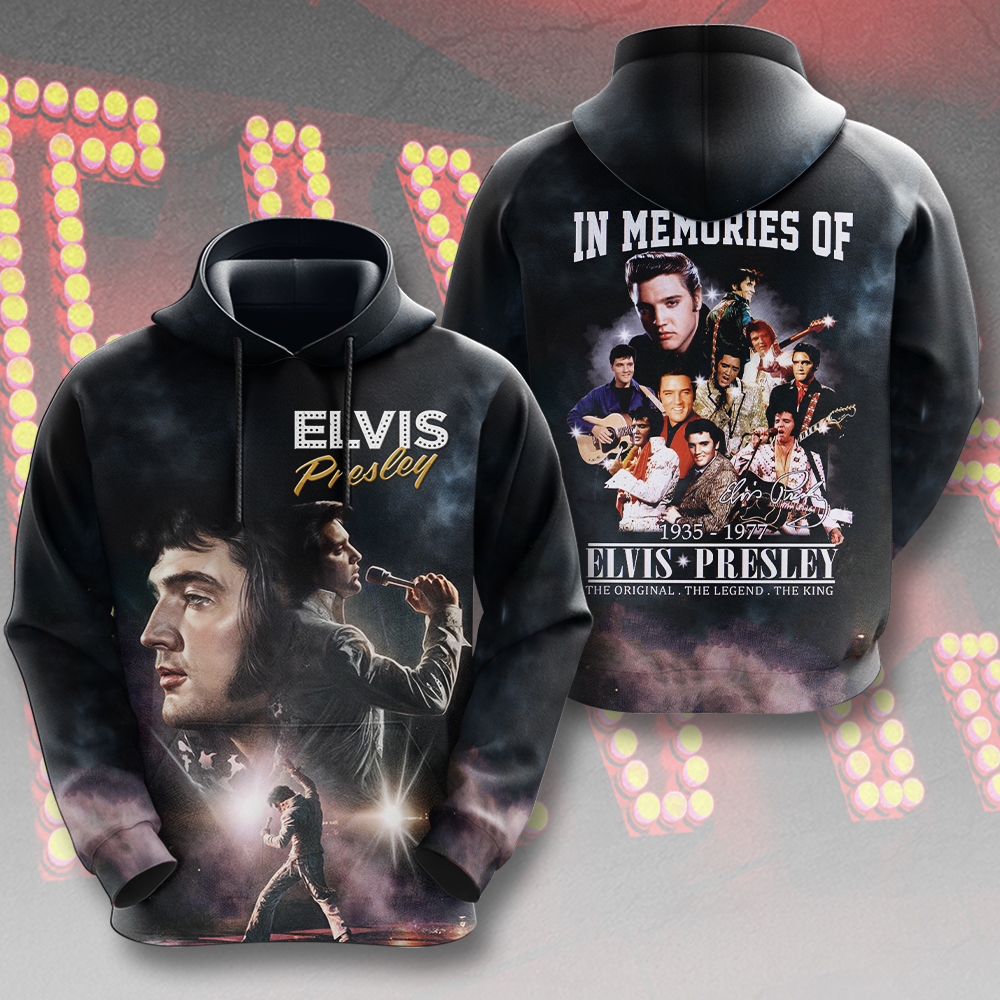 Elvis Presley Retro Otis Blackwell Hoodie