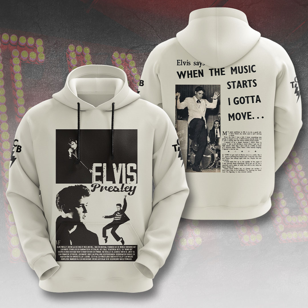 Elvis Presley Retro Memphis Mafia Hoodie