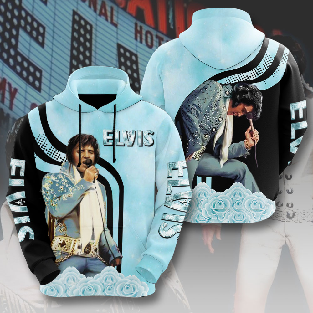 Elvis Presley Retro Rock 'N' Roll Hall Of Fame Hoodie
