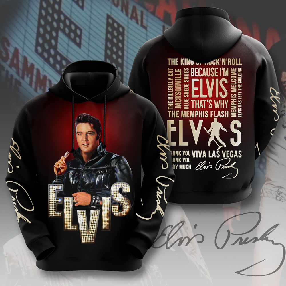 Elvis Presley Retro Presley Parade Hoodie