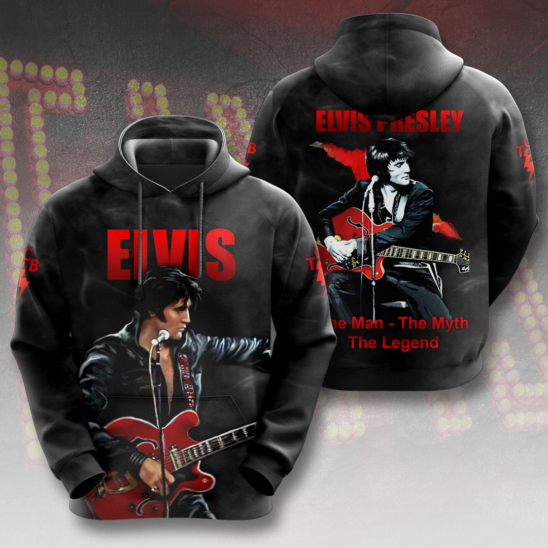 Elvis Presley Retro Blue Moon Hoodie