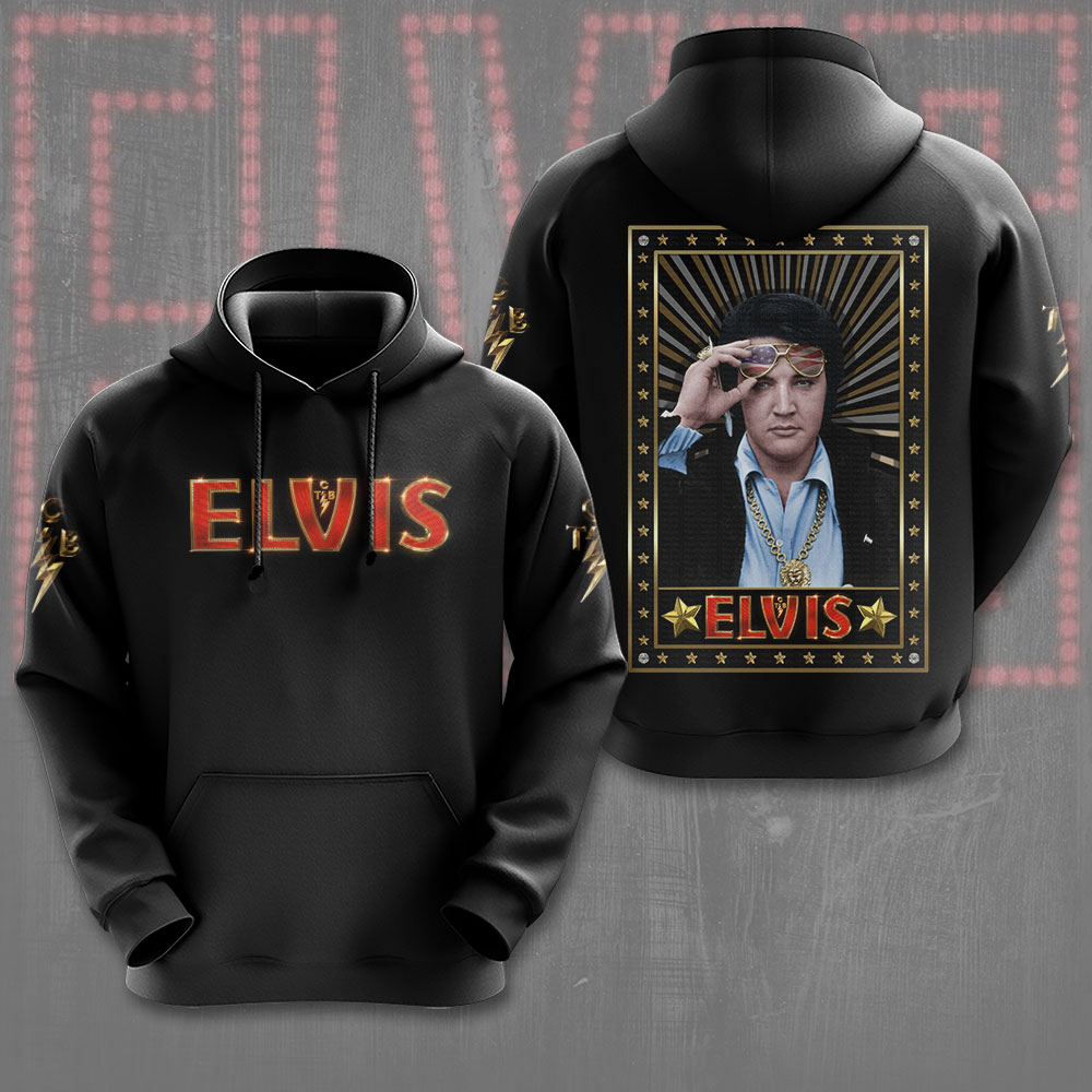 Elvis Presley Retro Blues-Influenced Hoodie
