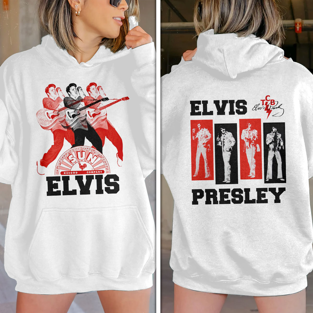 Elvis Presley Retro 1970S Tour Hoodie