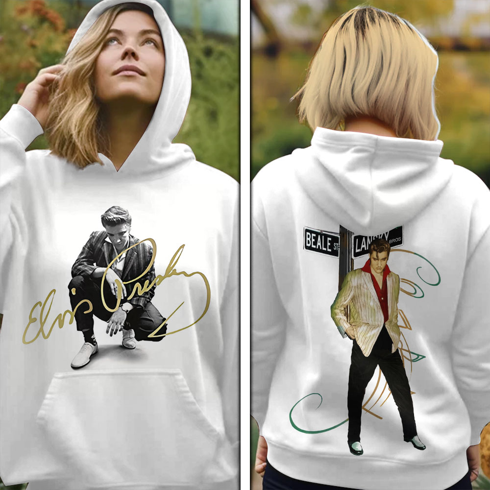 Elvis Presley Retro Sideburns Hoodie