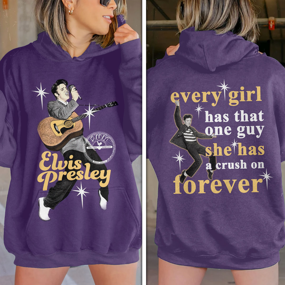 Elvis Presley Retro Las Vegas Residency Hoodie