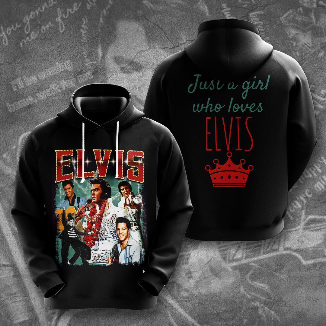 Elvis Presley Retro Platinum Album Hoodie