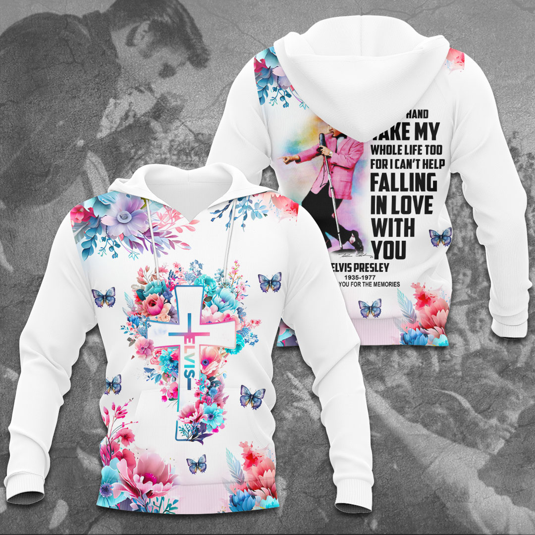 Elvis Presley Rock And Roll Love Me Tender Hoodie