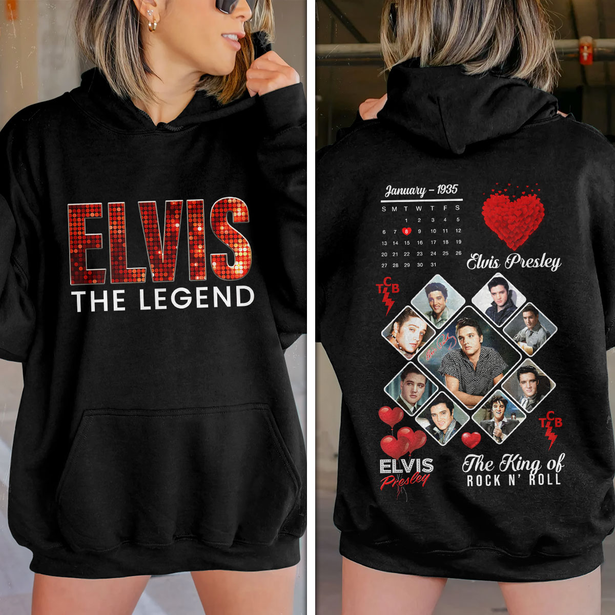 Elvis Presley Rock And Roll Colonel Tom Parker Hoodie