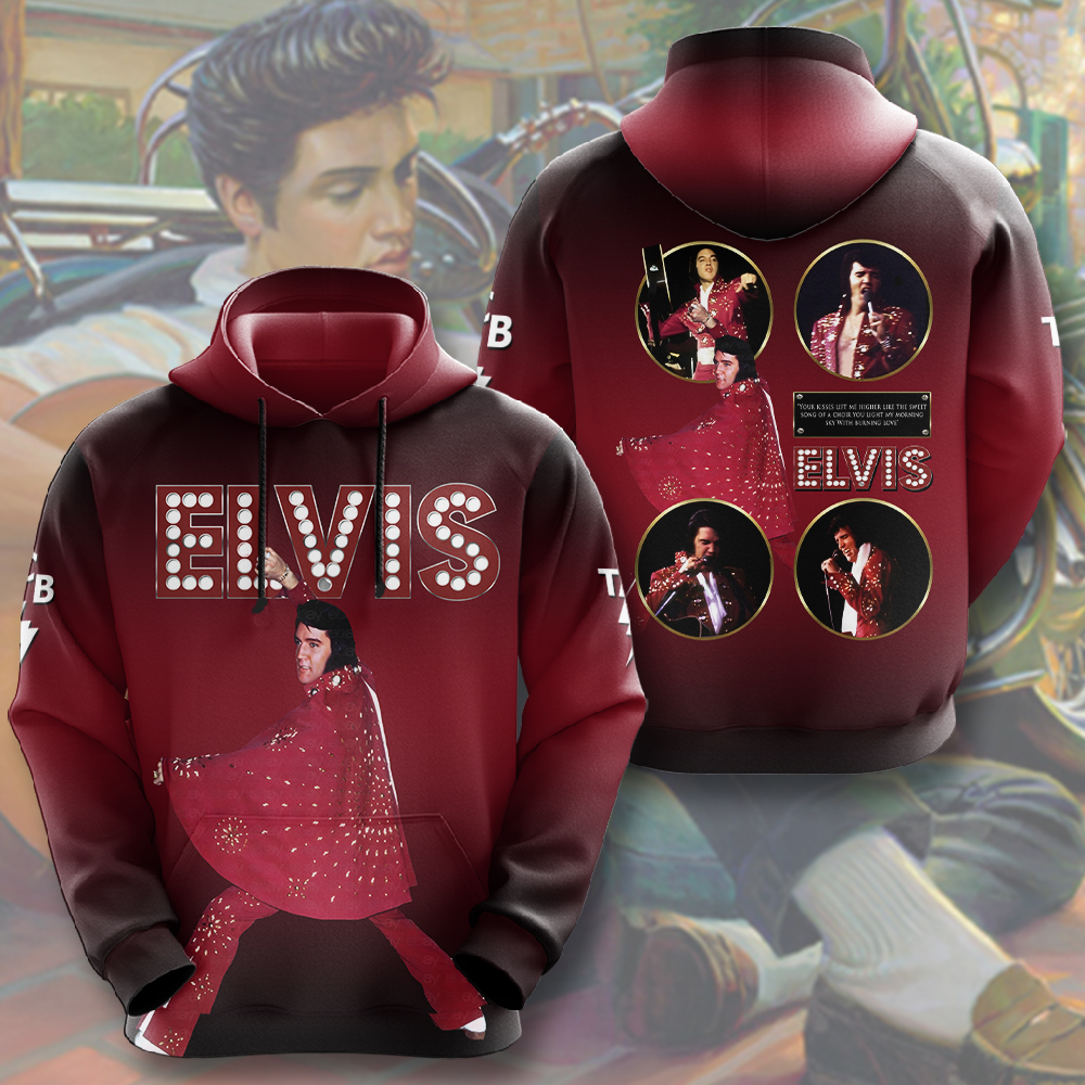 Elvis Presley Rock And Roll Graceland Hoodie