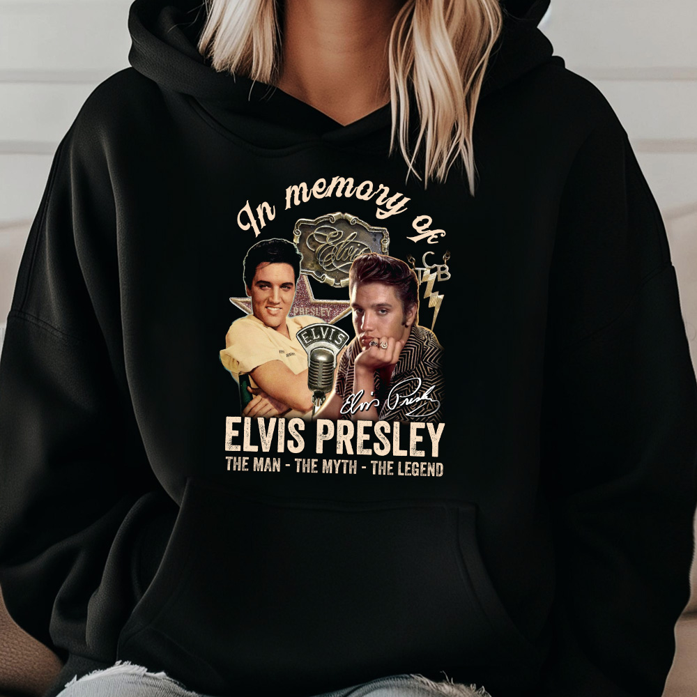 Elvis Presley Rock And Roll Satellites Hoodie