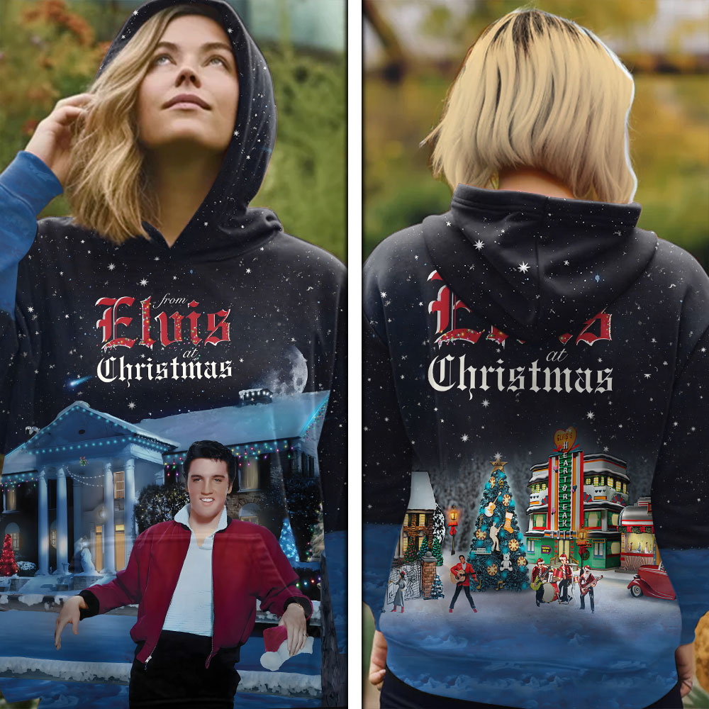 Elvis Presley Rock And Roll Leather Outfihoodie