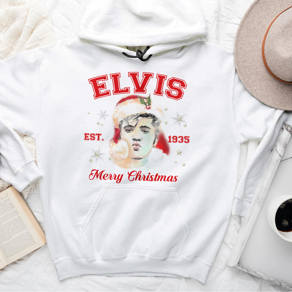 Elvis Presley Rock And Roll Viva Nash Vegas Hoodie